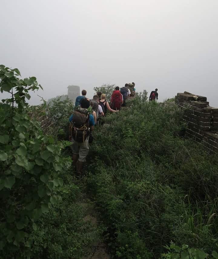 camping great wall of china