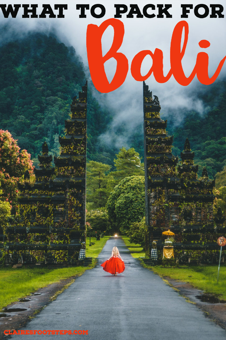 Are you planning a trip to Bali and wondering what to pack for Indonesia? Read this Bali packing list for the best list of what to pack for Bali, including clothes to wear in Bali, toiletries to bring to Bali and Bali essentials. You'll know all of the things to take to Bali after reading this Indonesia packing list. #bali #packinglist
