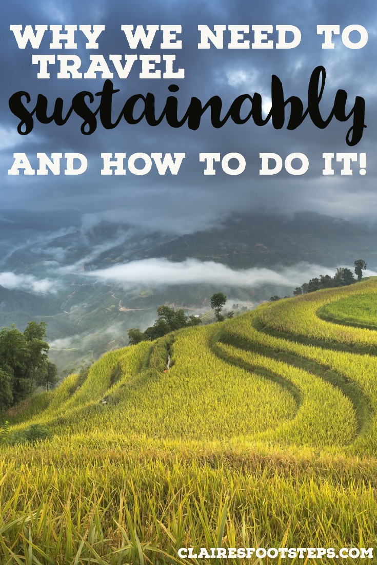 The most important tips for sustainable travel and how to be a sustainable traveler. Learn about eco travel, responsible travel and low impact travel through the war on plastic, saying no to straws, not flying and traveling locally. Click through to learn why sustainable travel is important. #sustainabletravel