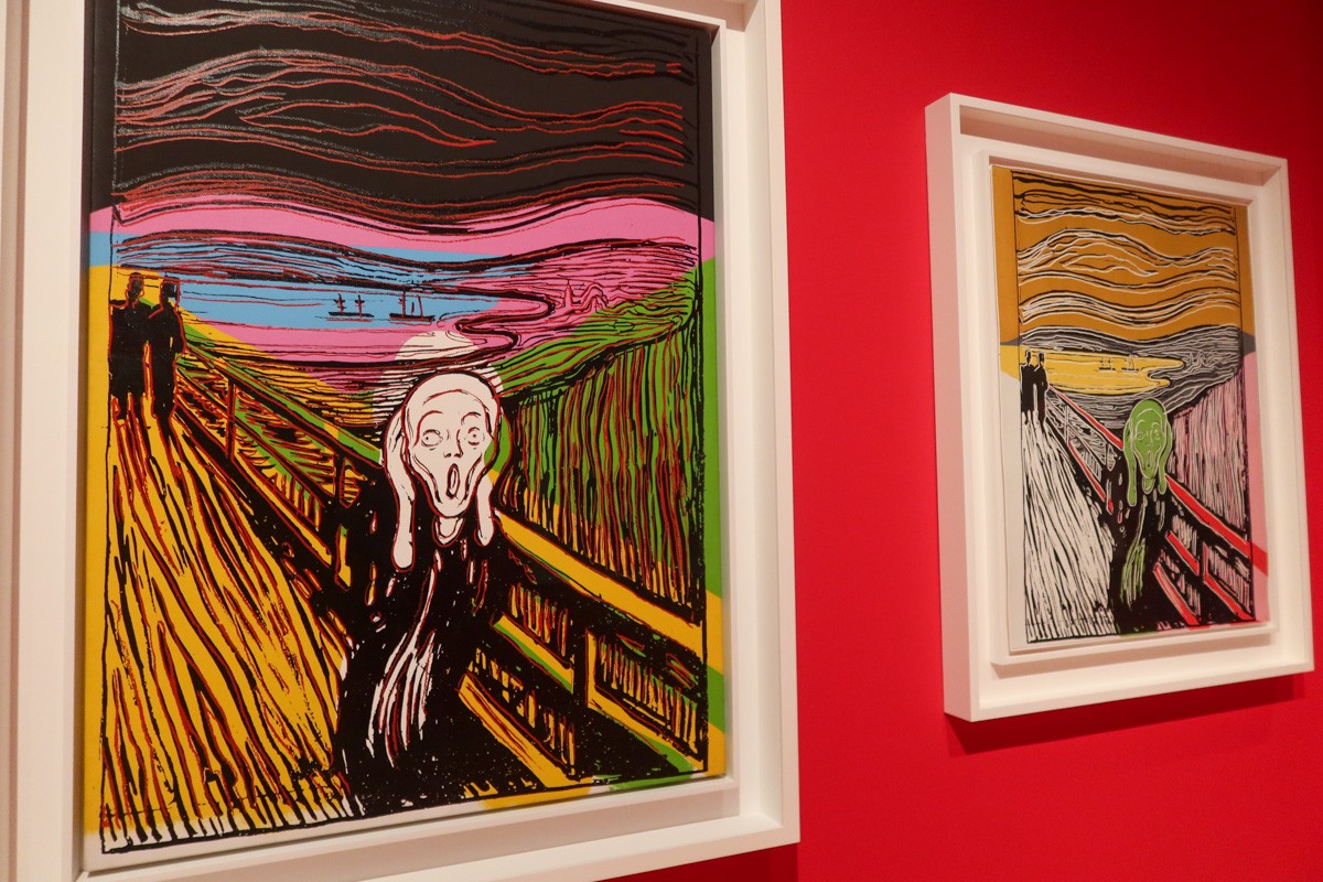 A picture of the scream, famous work by Edvard Munch
