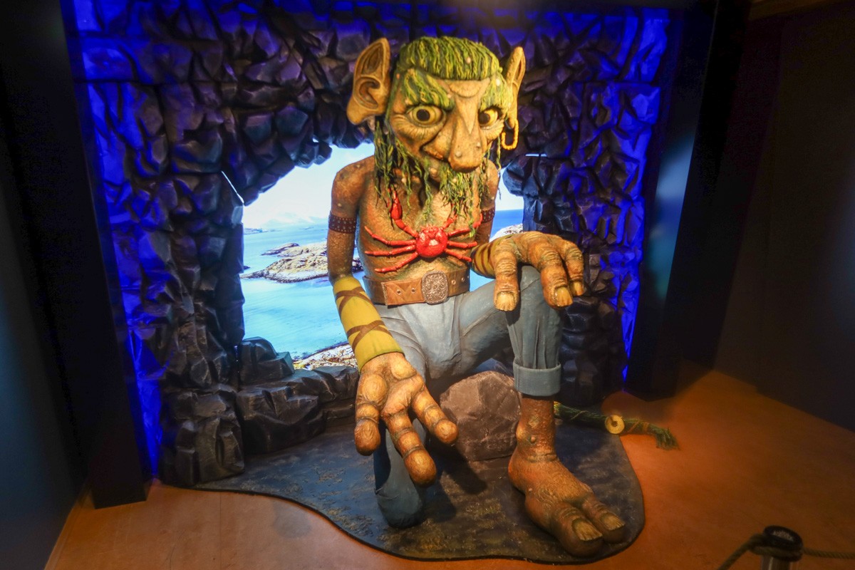 Troll Museum in Tromso, this is a giant figure of one of the mythical trolls