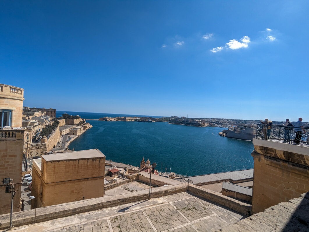 View over Valletta harbour in Malta