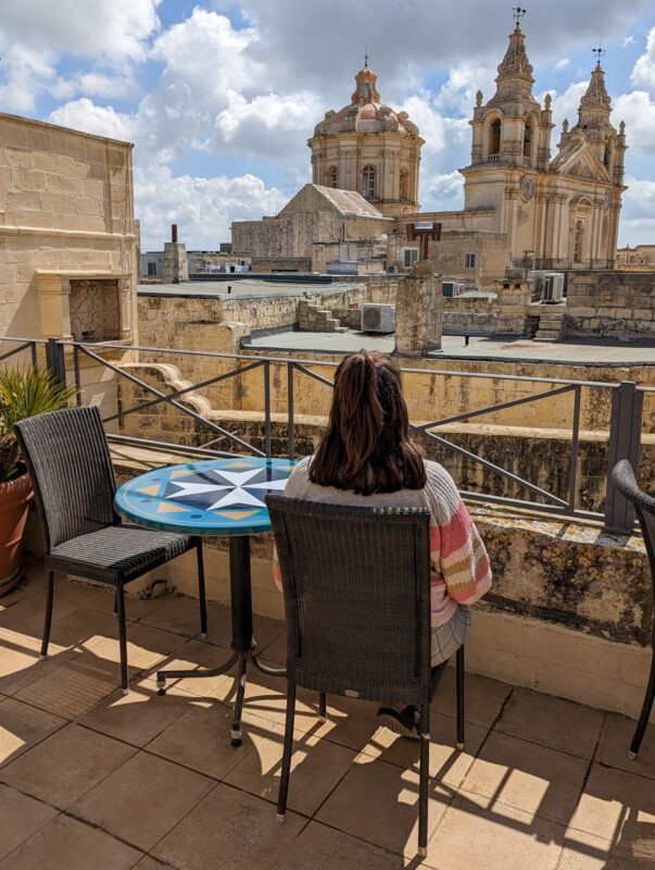 Looking out to Mdina in Malta