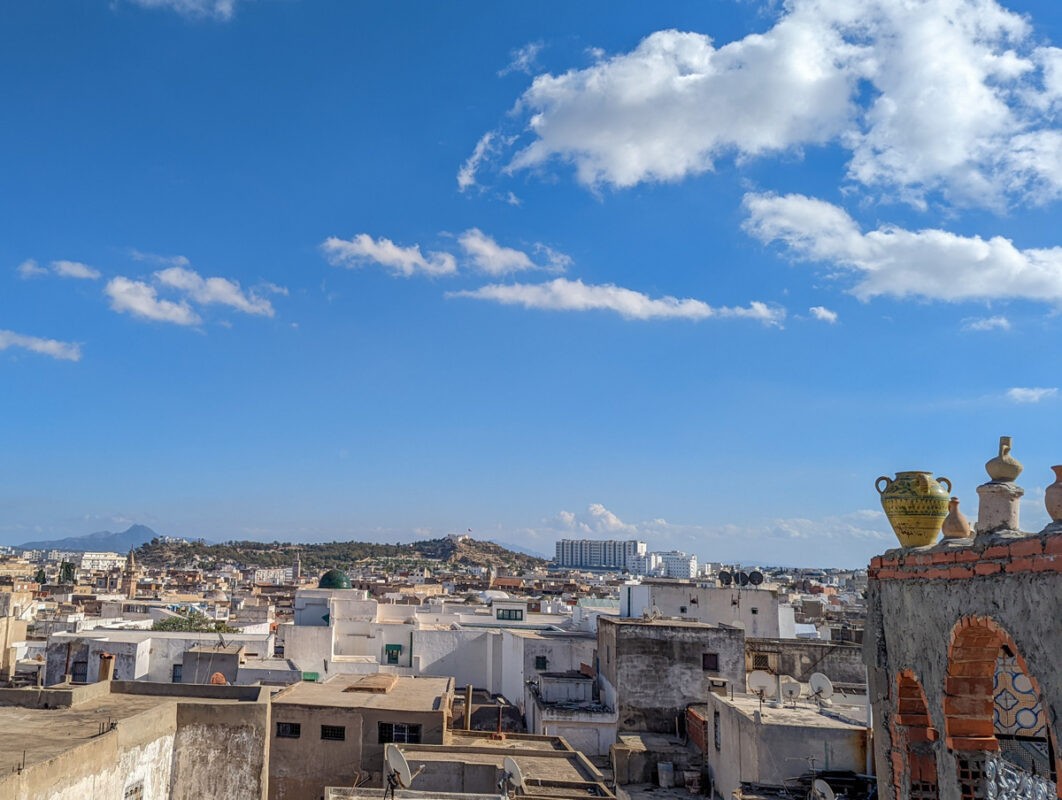 Tunis centre, looking out over the rooftops