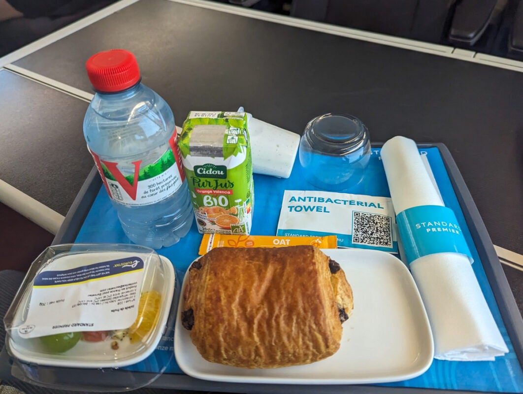 Breakfast served on the Eurostar