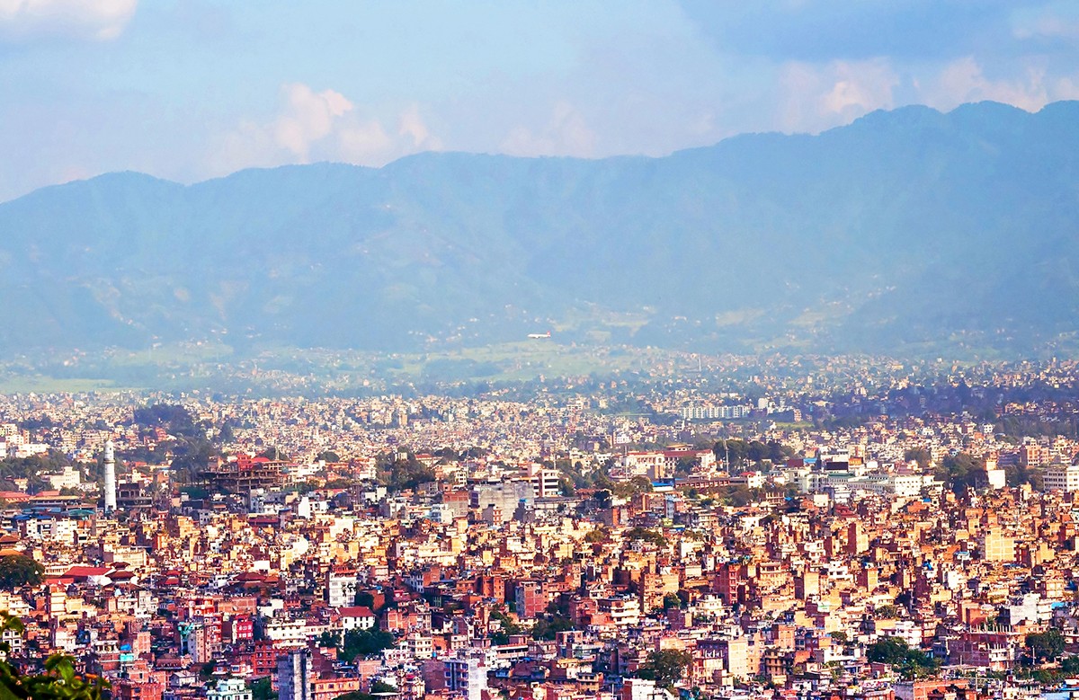 View of Kathmandu, capital city of Nepal